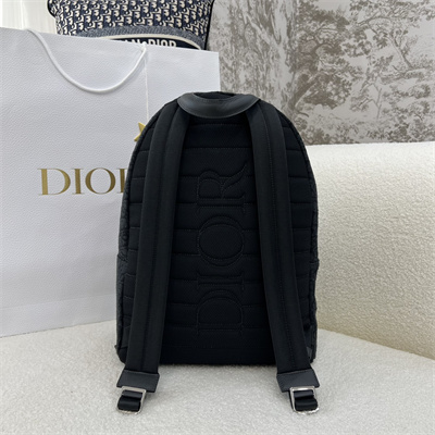 Di.or Rider Backpack Black Oblique Jacquard