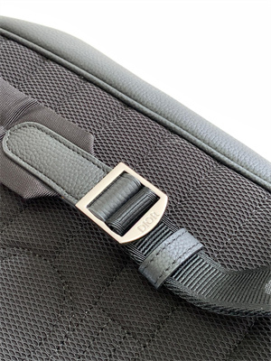 Di.or Saddle Backpack Black Grained Calfskin