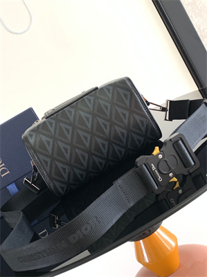 di.or lingot 22 shoulder bag black cd Di*m*nd canvas