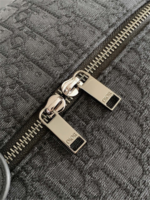 Di.or Lingot 50 Travel Bag Black Oblique Jacquard