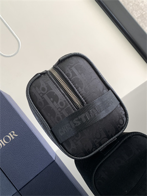 Di.or Lingot Toiletry Bag Black Oblique Mirage Technical Fabric