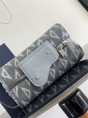 di.or lingot toiletry bag grey cd Di*m*nd canvas