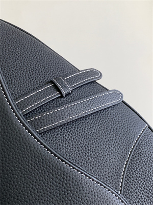 Di.or Saddle Bag Black Grained Calfskin With White Stitch