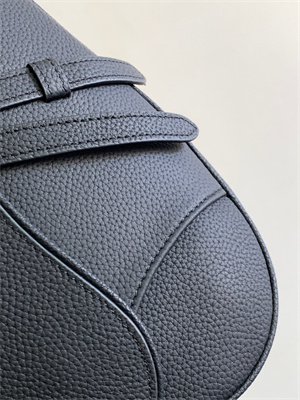 Di.or Saddle Bag Black Grained Calfskin