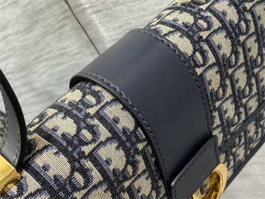 CD 30 Montaigne Bag Blue Oblique Jacquard