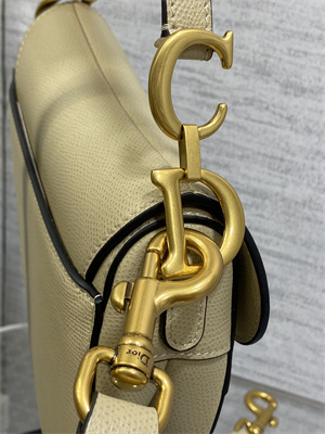 CD Mini Saddle Bag Grained Calfskin Sand Color