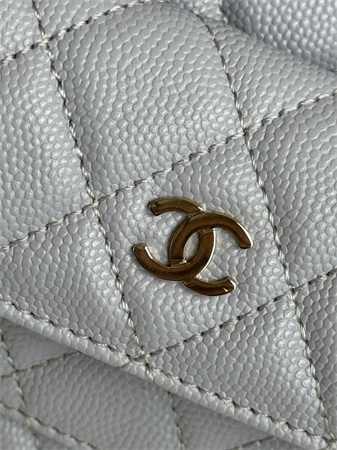 Cha.nel Mini Backpack Grained Calfskin Gold-Tone Metal Lilac AP3753