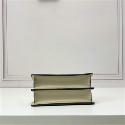 Fen.di Peekaboo Cut Petite Leather Bag Pale Green Color