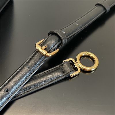 Fen.di Peekaboo ISeeU Petite Leather Bag Black Color