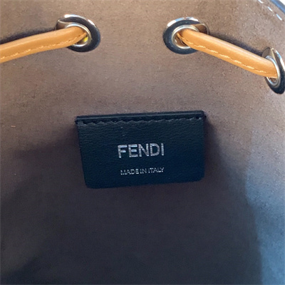 Fen.di MON TRESOR Brown Leather Mini Bag With FF Motif