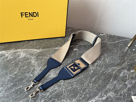 Fen.di Peekaboo Mini Bag Cuoio Romano Leather Dk Blue Color With Topstitches