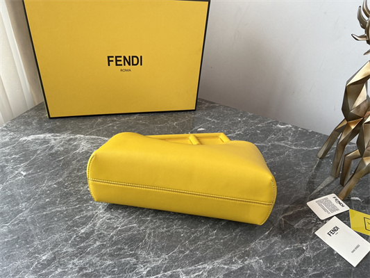 Fen.di FIRST MEDIUM Yellow Leather Bag