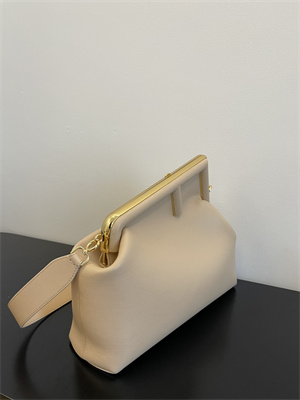 Fen.di FIRST MEDIUM Nude Leather Bag