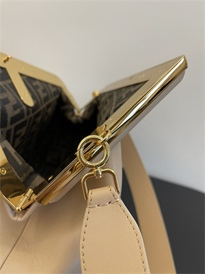 Fen.di FIRST MEDIUM Nude Leather Bag