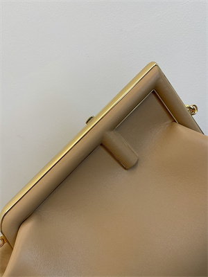 Fen.di FIRST MEDIUM Beige Leather Bag