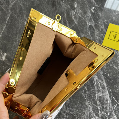 Fen.di FIRST SMALL Natural Straw Bag With White FF Embroidery