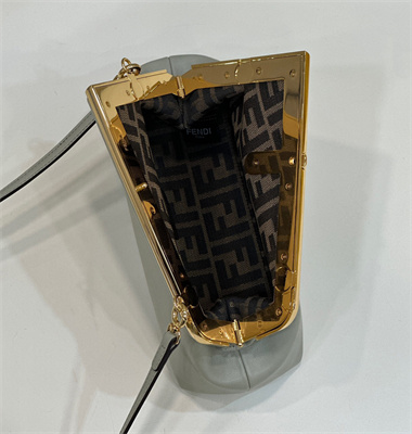 Fen.di FIRST SMALL Pale Green Leather Bag