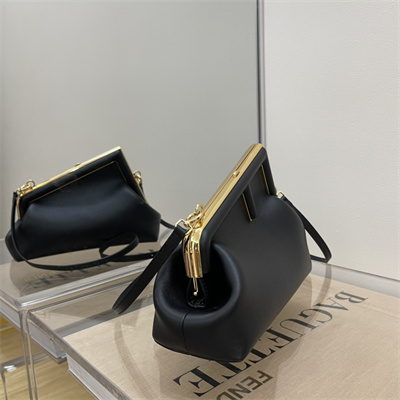 Fen.di FIRST SMALL Black Leather Bag