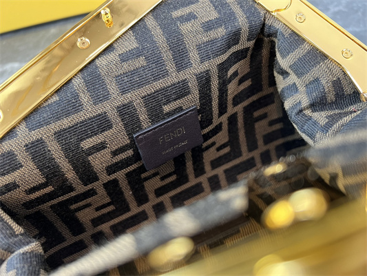 Fen.di FIRST SMALL Red Leather Bag