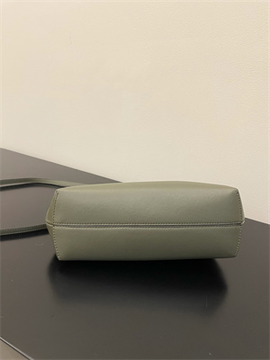 Fen.di FIRST SMALL Dk Green Leather Bag
