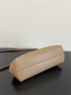 Fen.di FIRST SMALL Beige Leather Bag With Exotic Details