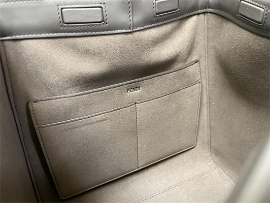 Fen.di ORIGAMI Medium Brown FF Jacquard Fabric Bag That Can be Transformed