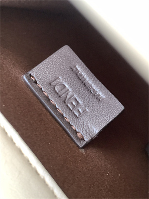 Fen.di MINI SUNSHINE SHOPPER White Leather