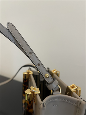 Fen.di MINI SUNSHINE SHOPPER Grey Leather