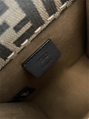 Fen.di MINI SUNSHINE SHOPPER Brown FF Jacquard Fabric