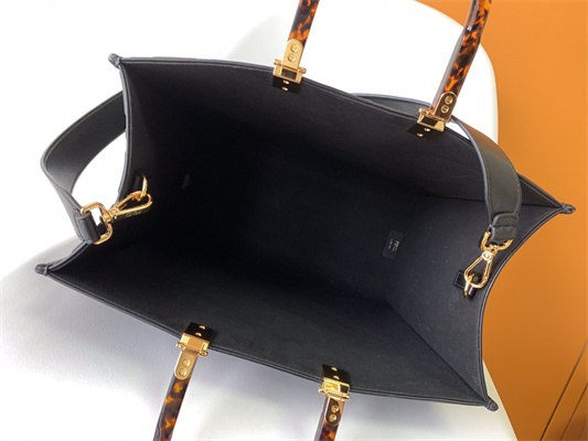 Fen.di SUNSHINE Medium Black Leather Shopper