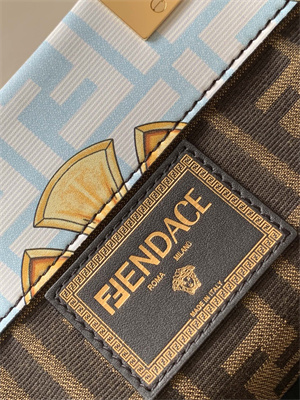 Fen.di FENDACE SUNSHINE Medium Multicolor Printed Leather Shopper