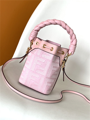 Fen.di MON TRESOR Pink Canvas FF Mini Bag