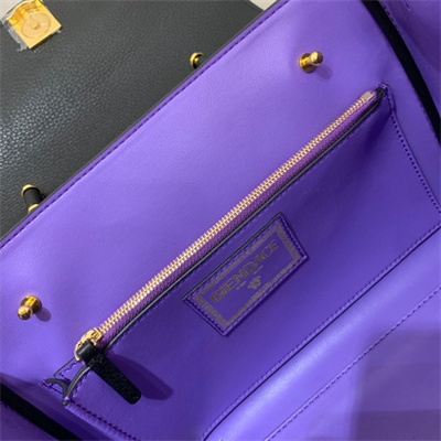 Fen.di Fendace LA Medusa Meidum Handbag Black