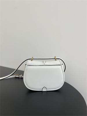 Fen.di C’mon Mini White Leather Bag