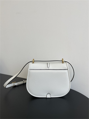 Fen.di C’mon Medium White Leather Bag