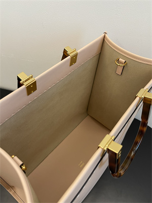 Fen.di SUNSHINE Medium Pink Leather Shopper