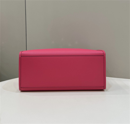 Fen.di SUNSHINE Medium Fuchsia Leather Shopper