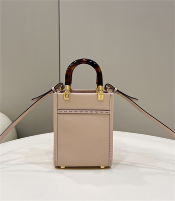 Fen.di MINI SUNSHINE SHOPPER Pink Leather