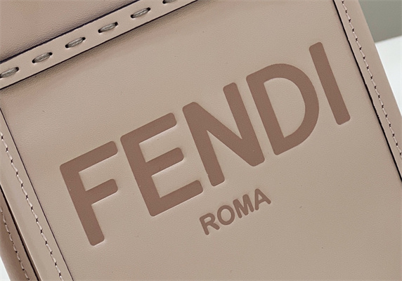 Fen.di MINI SUNSHINE SHOPPER Pink Leather