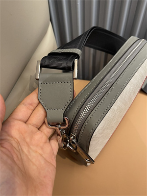 Fen.di DIAGONAL CAMERA CASE Lt Grey Multicolor Leather Bag