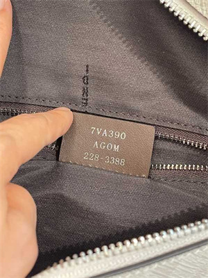 Fen.di Diagonal Cream Fabric Belt Bag