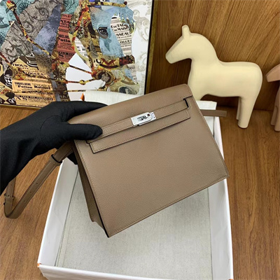 Kelly Danse Bag Evercolor Leather Silver Tone Metal In Beige de Weimer Color HS