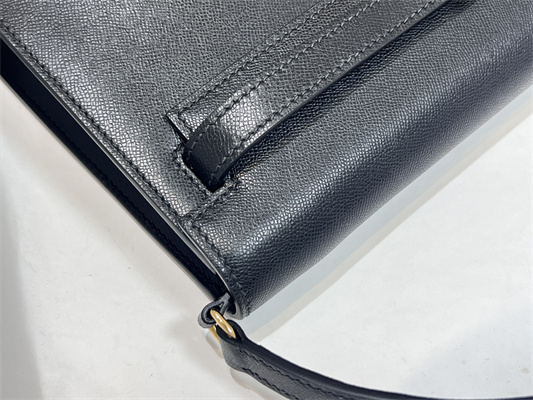 Kelly Elan Bag Madame Leather Gold Tone Metal In Black Color HS