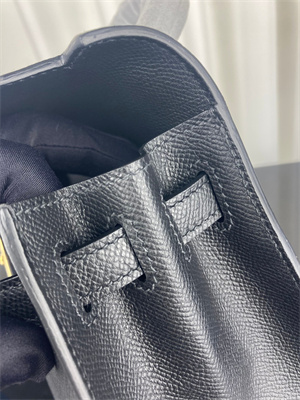 Kelly Sellier Bag Epsom Leather 25/28CM Gold/Silver Hardware In Black Color HS