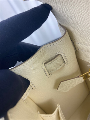 Kelly Sellier Bag Epsom Leather 25/28CM Gold/Silver Hardware In Craie Color HS