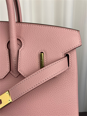 Bir.kin Bag TOGO Leather 25/30/35CM Gold/Silver Hardware In Rose Sakura Color HS