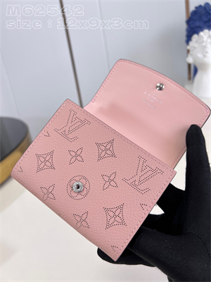 L.V IRIS Compact Wallet Monogram Leather Pink M62542