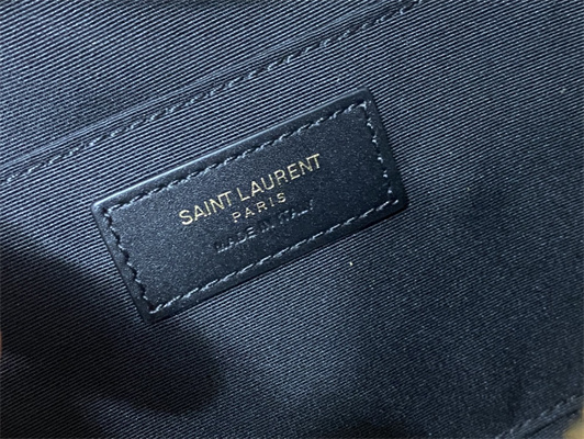 Y.S.L LOU CAMERA BAG In Brown Quilted Leather Gold Tone Metal