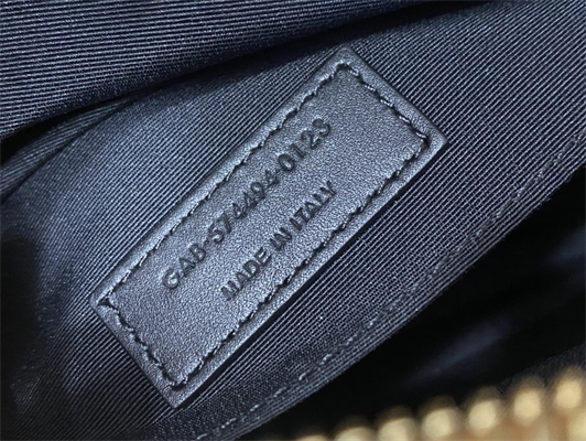 Y.S.L LOU CAMERA BAG In Brown Quilted Leather Gold Tone Metal