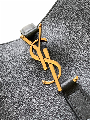 y.s.l le 5 a 7 S*pple large hobo bag in black leather